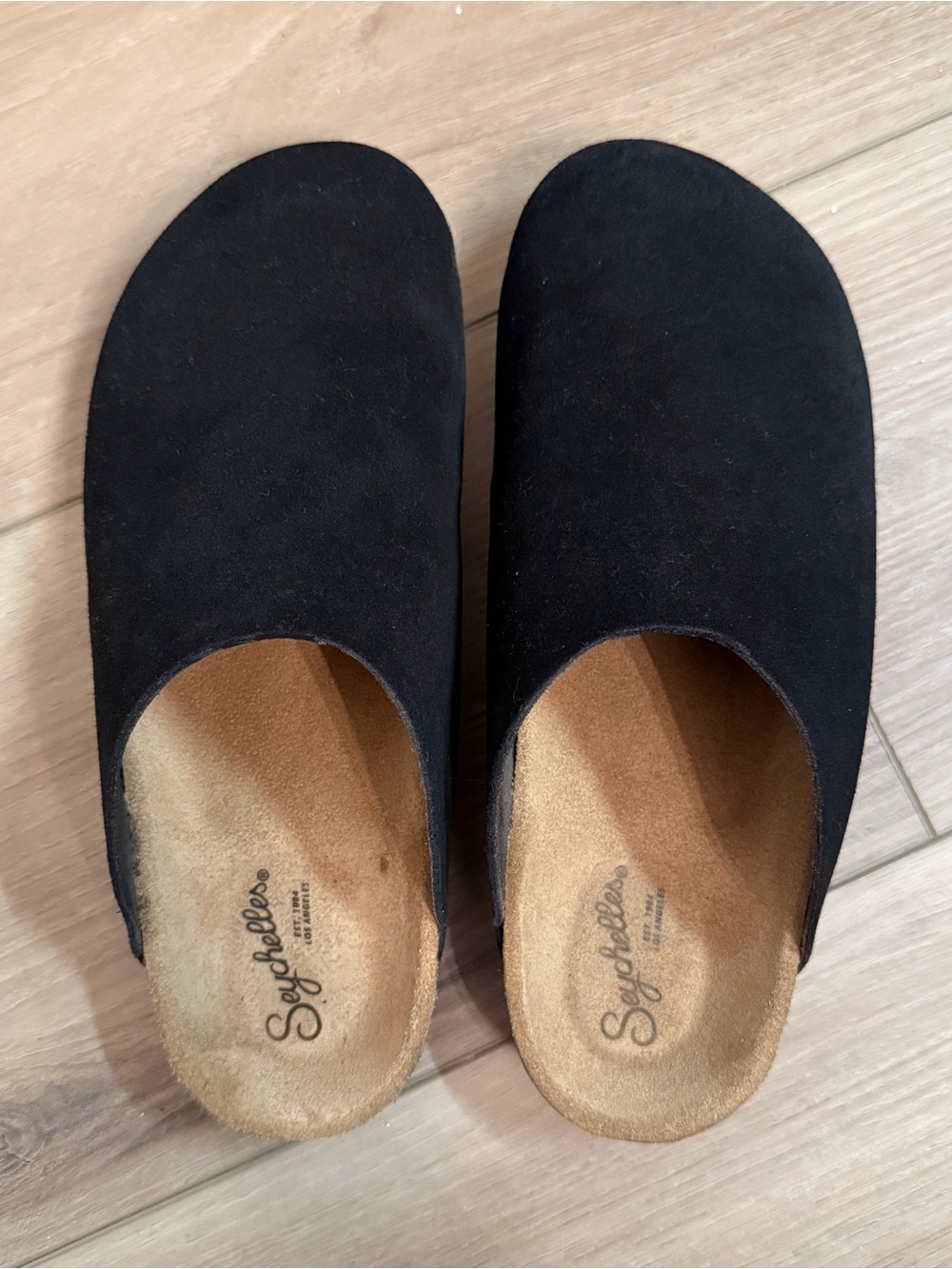 Seychelles| EUC Women’s 7.5 Black Suede Slip-On Clogs - Picture 4 of 6